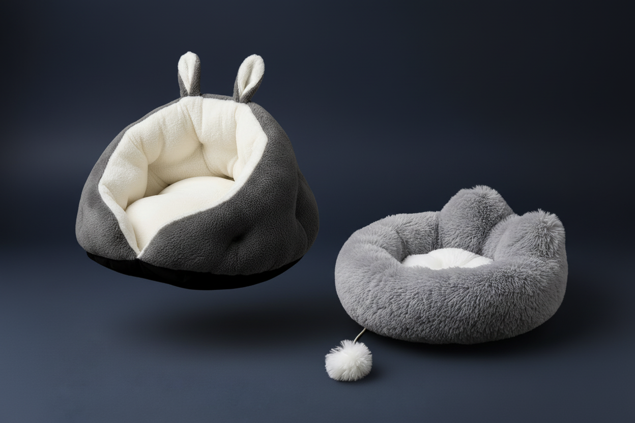 Pet Beds collection with navy gradient