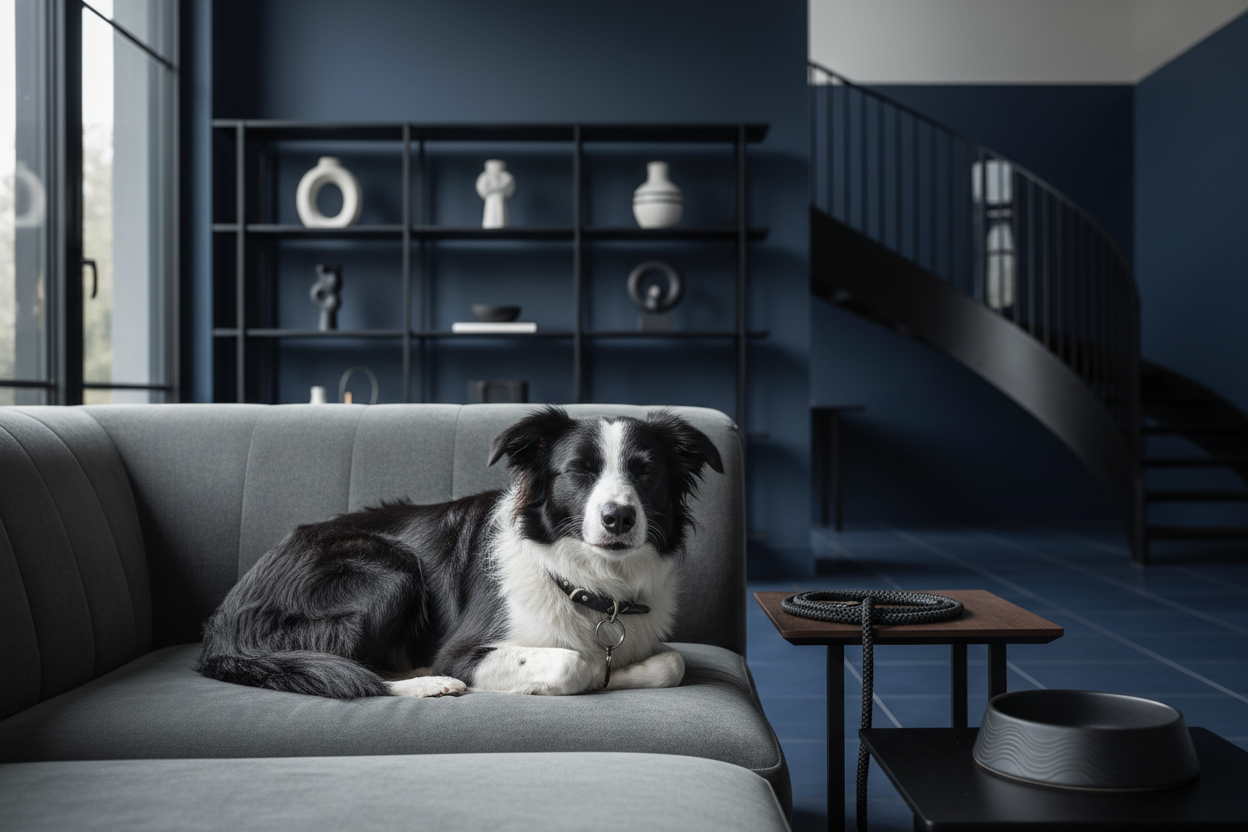 About Us Background - Blue & Black Theme