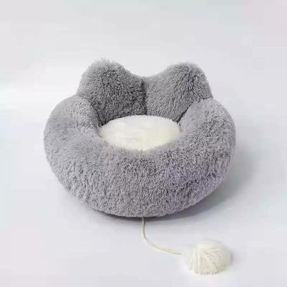 Cozy plush pet bed
