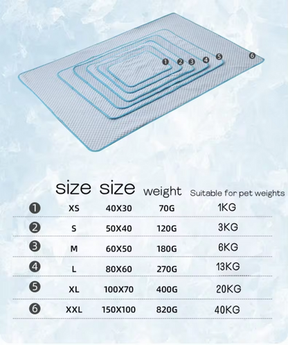 Pet Cooling Mat - Ice Silk